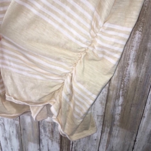 Lane Bryant Beige Striped Tee - Picture 4 of 4